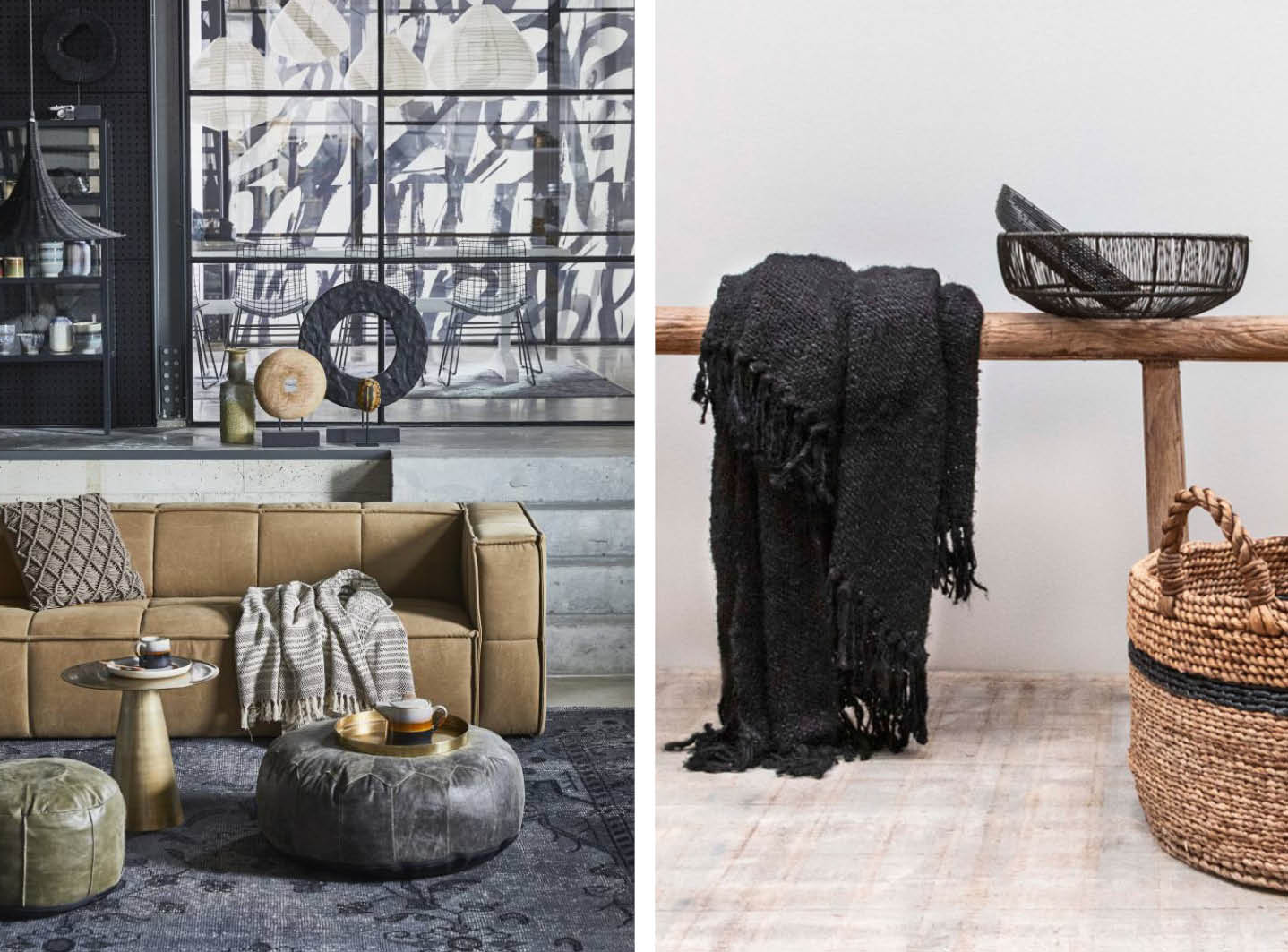 HKLiving zigzag plaid - Throw plaid selected by